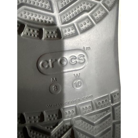 Crocs Bayaband Gray Blue Sandals Clogs Women Size 10/Men Size 8 NEW main image 3